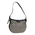 GUCCI GG Supreme Shoulder Bag PVC Leather Navy Gold 41 02 058 87264