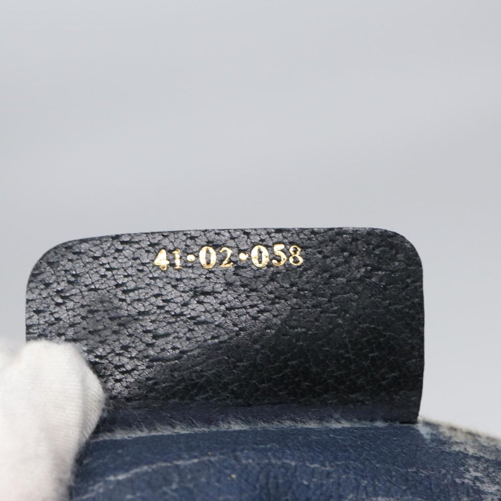 GUCCI GG Supreme Shoulder Bag PVC Leather Navy Gold 41 02 058 87264