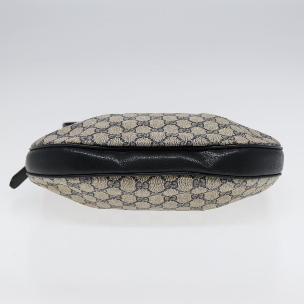 GUCCI GG Supreme Shoulder Bag PVC Leather Navy Gold 41 02 058 87264