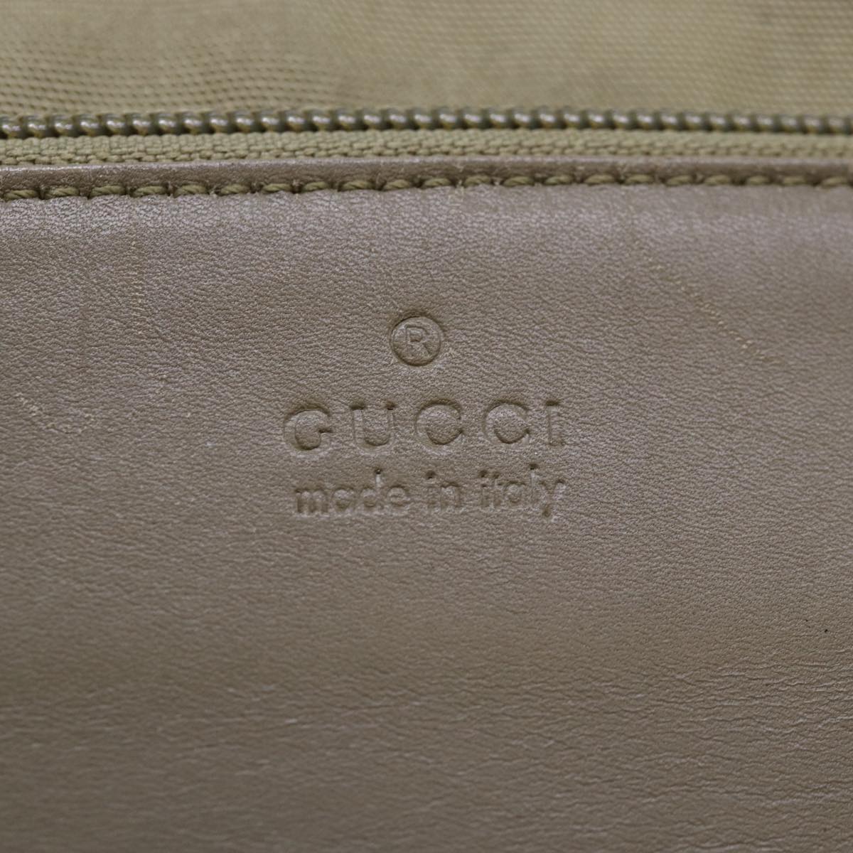 GUCCI Web Sherry Line Tote Bag Nylon Beige Red Green 019 0401 1956 87267