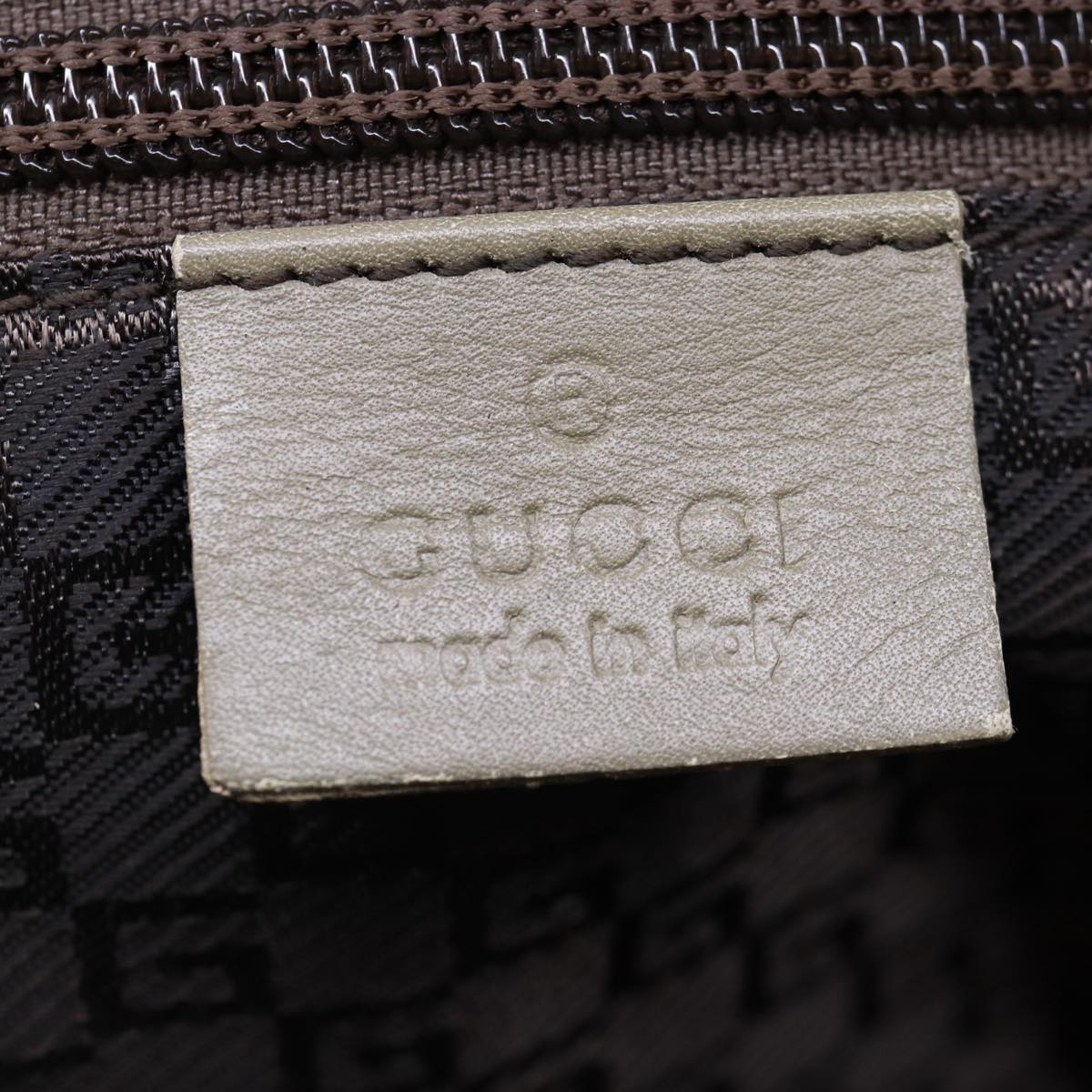 GUCCI Web Sherry Line Tote Bag Nylon Beige Red Green 019 0401 1956 87267