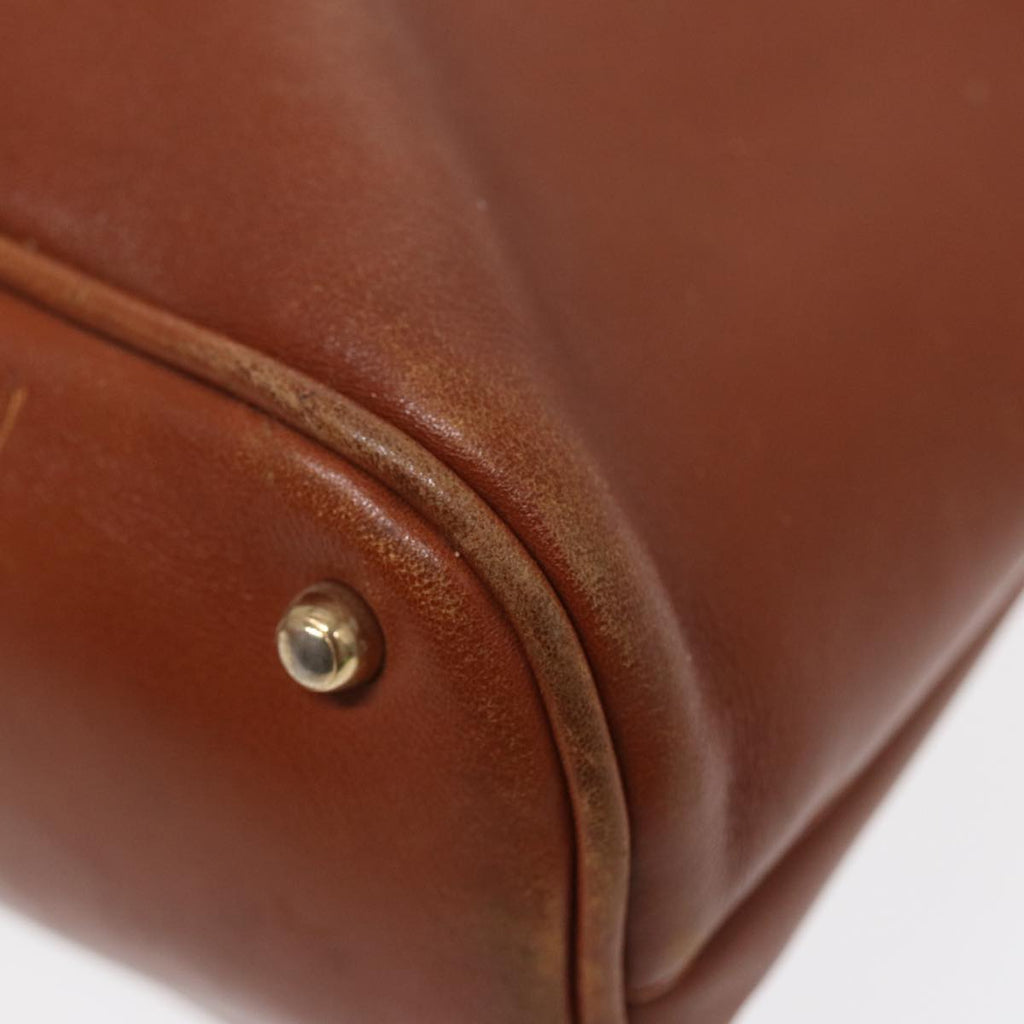 GUCCI Bamboo Hand Bag Leather Brown Gold 000 1186 0289 87268