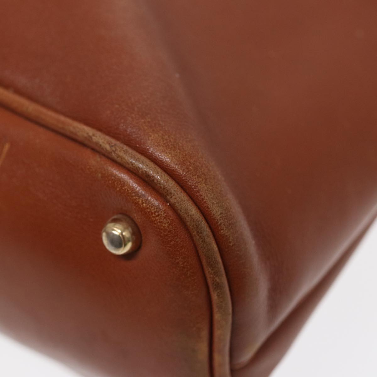 GUCCI Bamboo Hand Bag Leather Brown Gold 000 1186 0289 87268