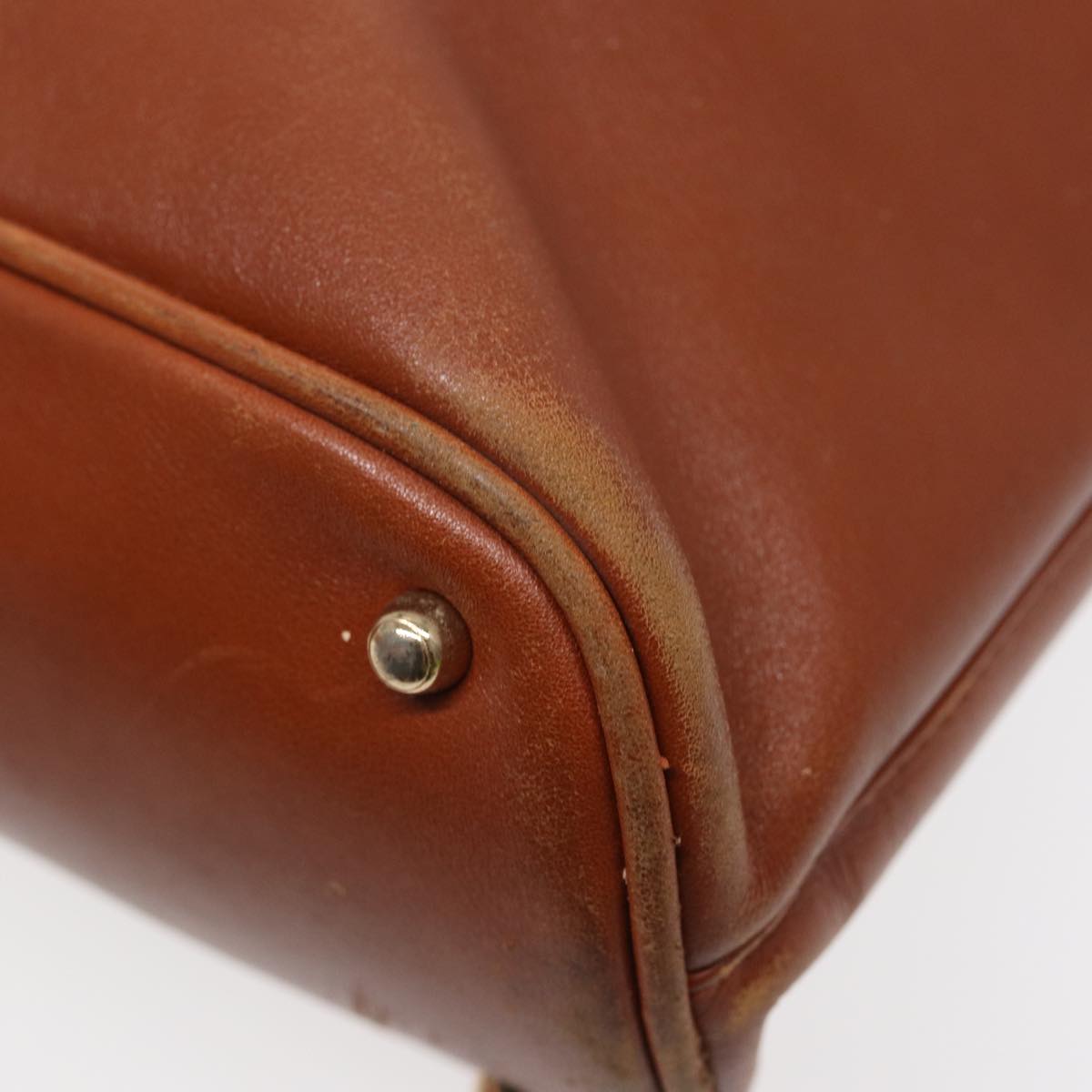 GUCCI Bamboo Hand Bag Leather Brown Gold 000 1186 0289 87268