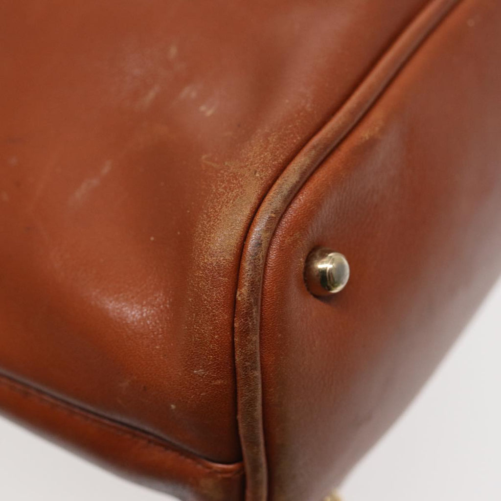 GUCCI Bamboo Hand Bag Leather Brown Gold 000 1186 0289 87268