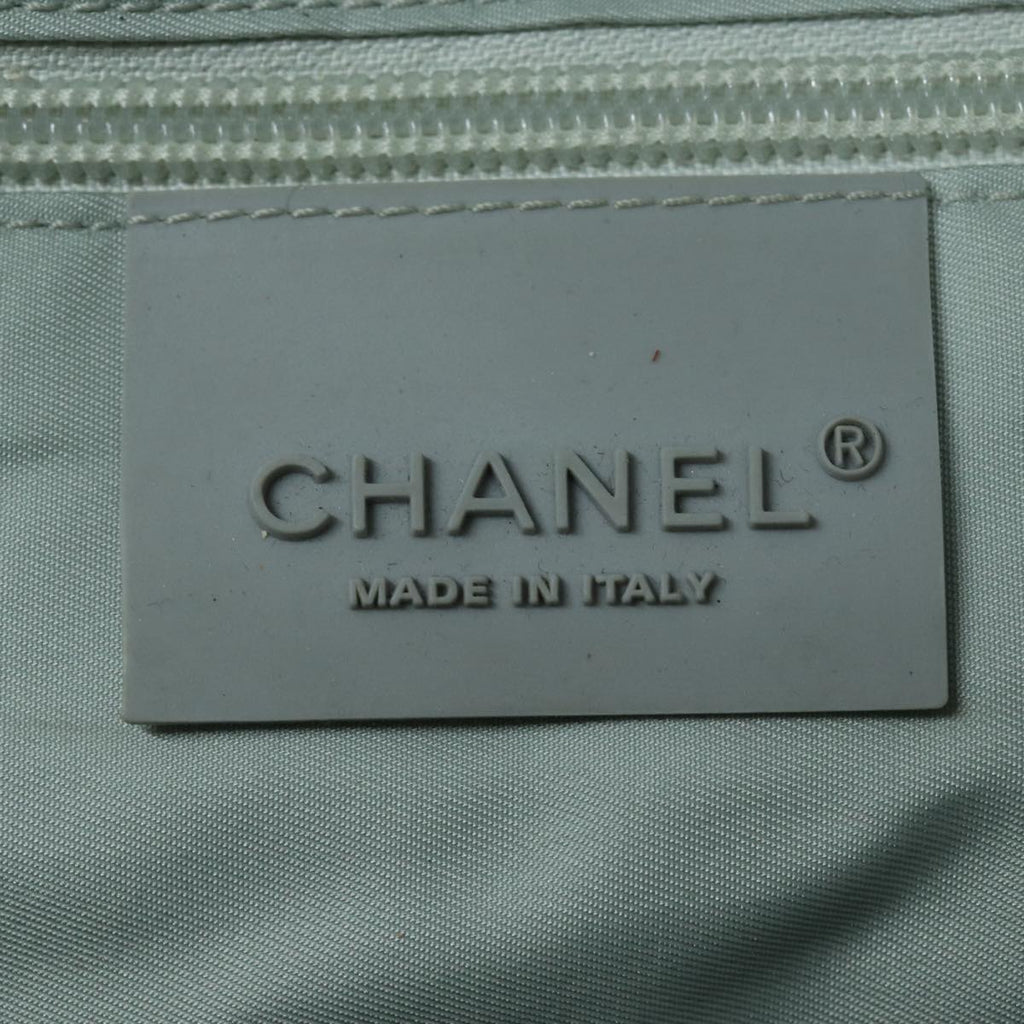 CHANEL Sports Tote Bag Nylon Gray CC 87271
