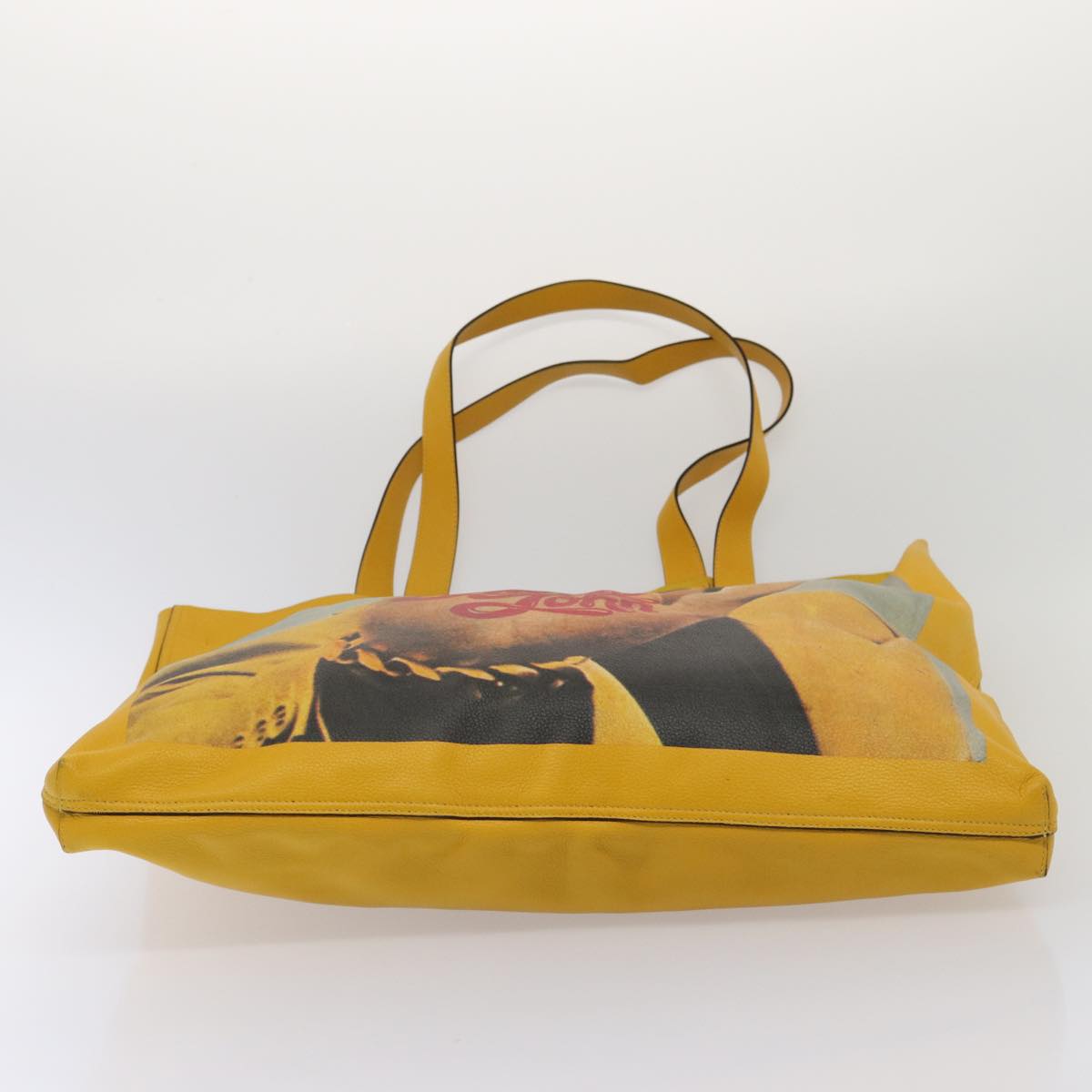 GUCCI Elton John Capsule Collection Tote Bag Leather Yellow 512982 87284