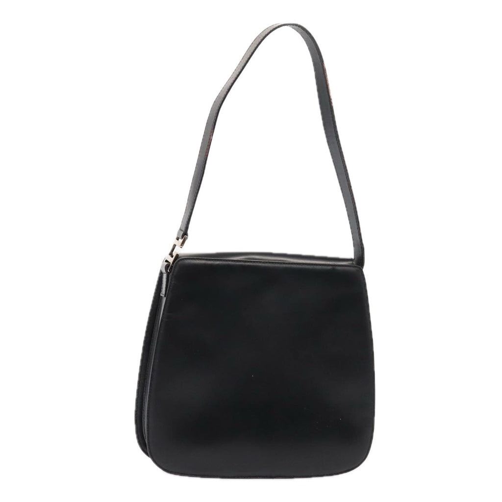 GUCCI Shoulder Bag Leather Black Silver 001 2046 1719 87292