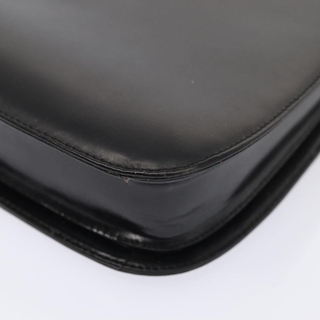 GUCCI Shoulder Bag Leather Black Silver 001 2046 1719 87292
