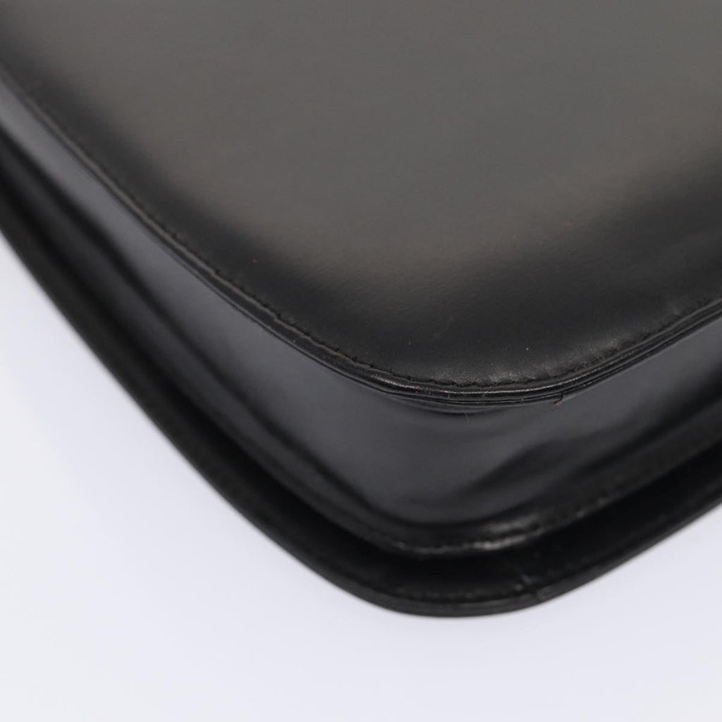 GUCCI Shoulder Bag Leather Black Silver 001 2046 1719 87292