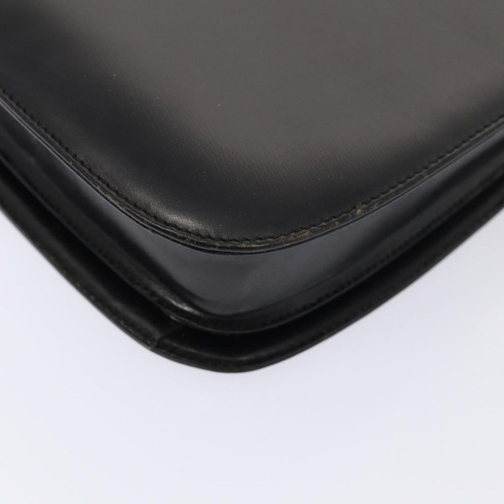 GUCCI Shoulder Bag Leather Black Silver 001 2046 1719 87292