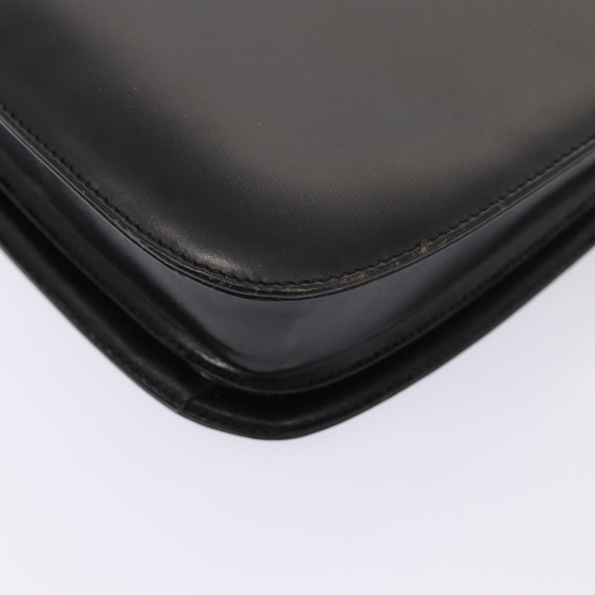 GUCCI Shoulder Bag Leather Black Silver 001 2046 1719 87292