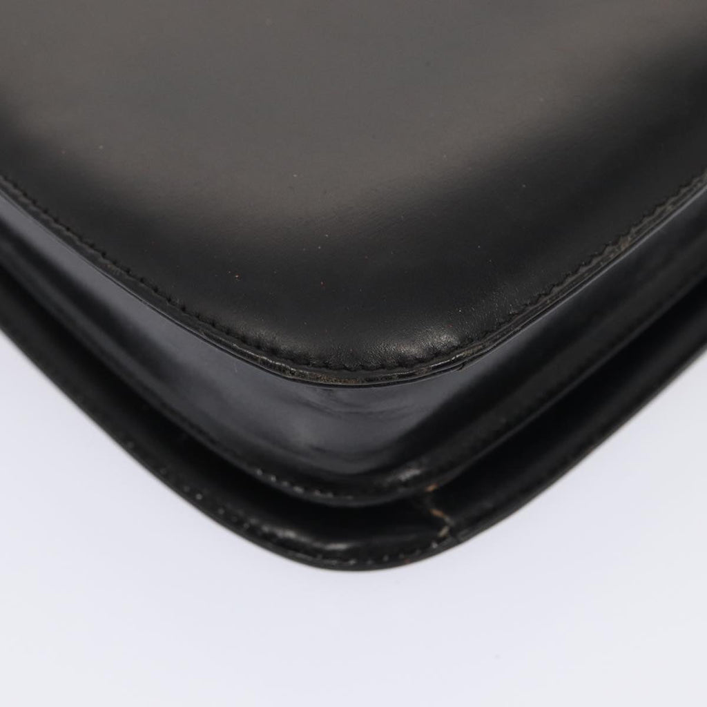 GUCCI Shoulder Bag Leather Black Silver 001 2046 1719 87292