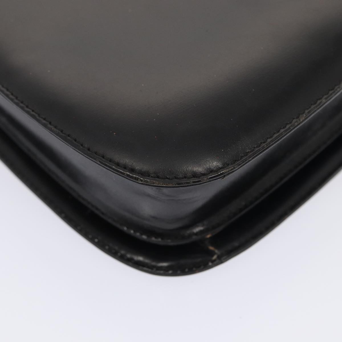 GUCCI Shoulder Bag Leather Black Silver 001 2046 1719 87292