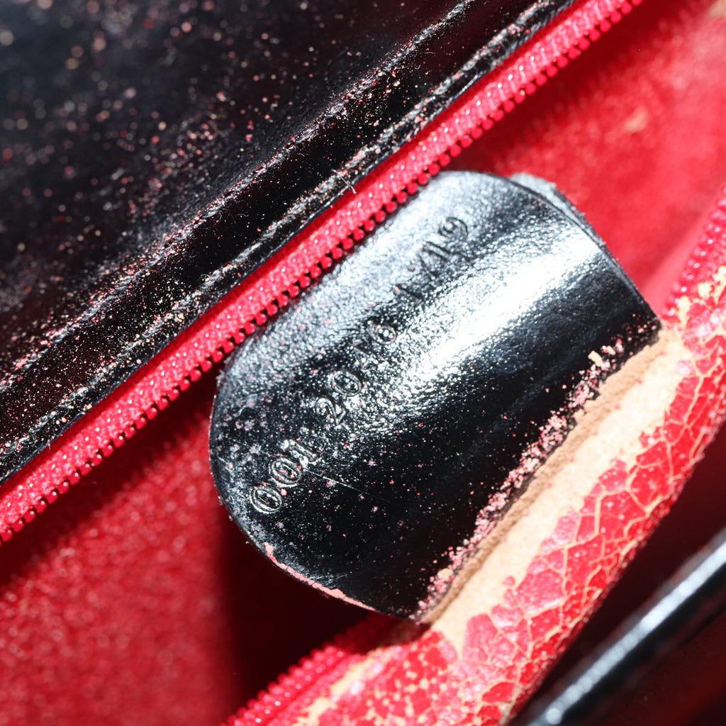 GUCCI Shoulder Bag Leather Black Silver 001 2046 1719 87292