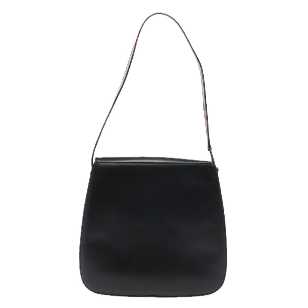 GUCCI Shoulder Bag Leather Black Silver 001 2046 1719 87292