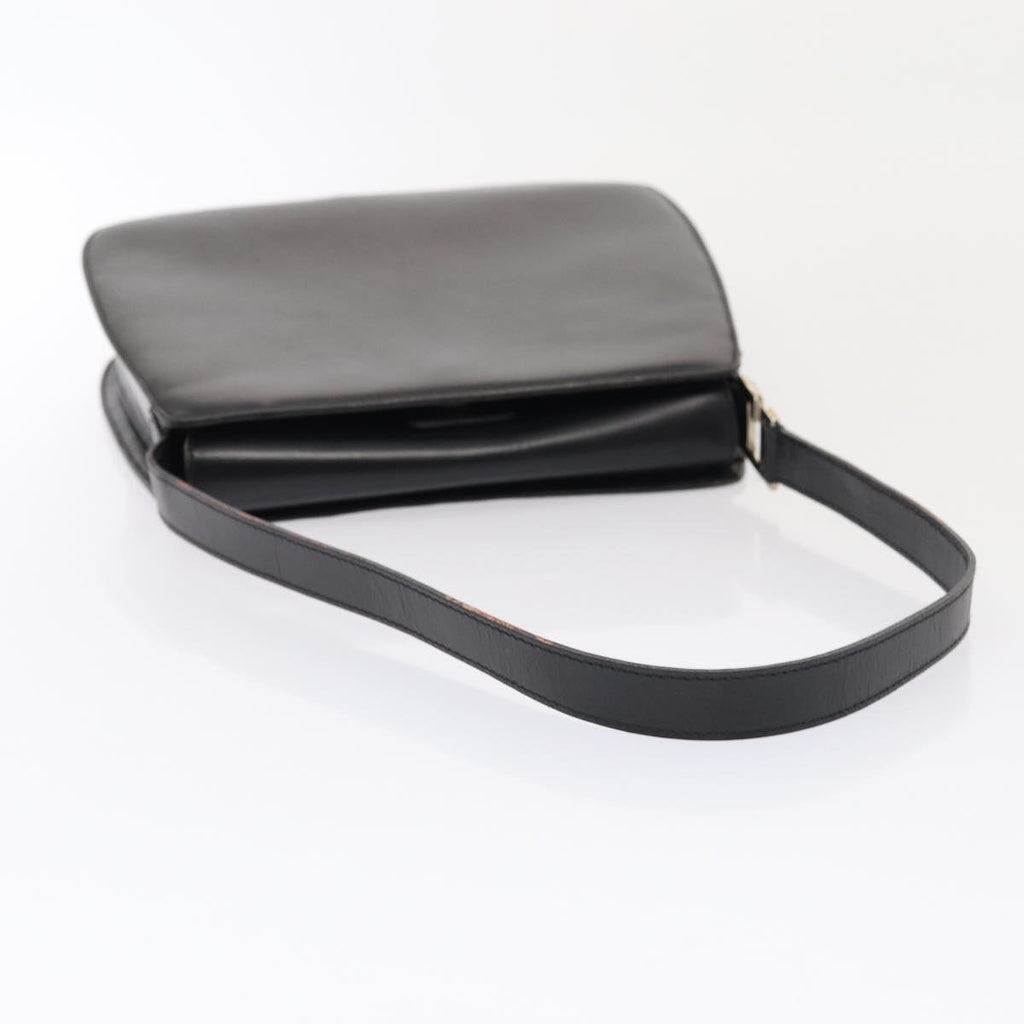 GUCCI Shoulder Bag Leather Black Silver 001 2046 1719 87292