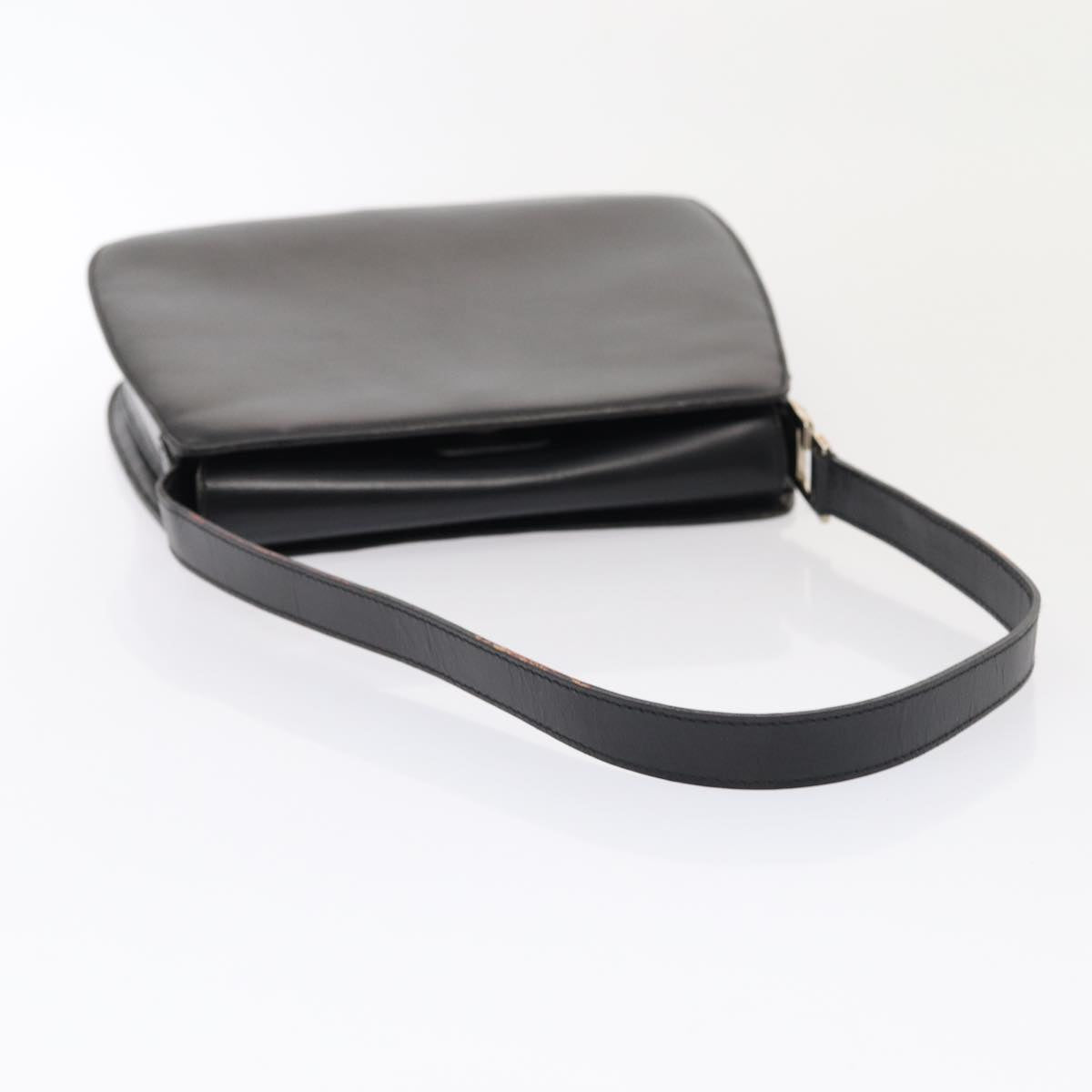 GUCCI Shoulder Bag Leather Black Silver 001 2046 1719 87292