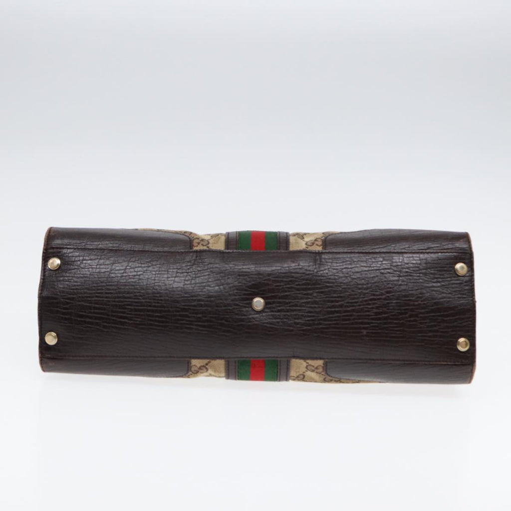 GUCCI GG Canvas WebSherry Line Jackie Shoulder Bag Beige Gold 130995 87296