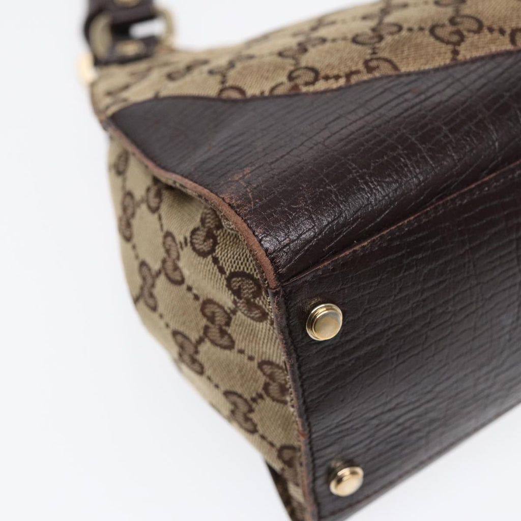 GUCCI GG Canvas WebSherry Line Jackie Shoulder Bag Beige Gold 130995 87296
