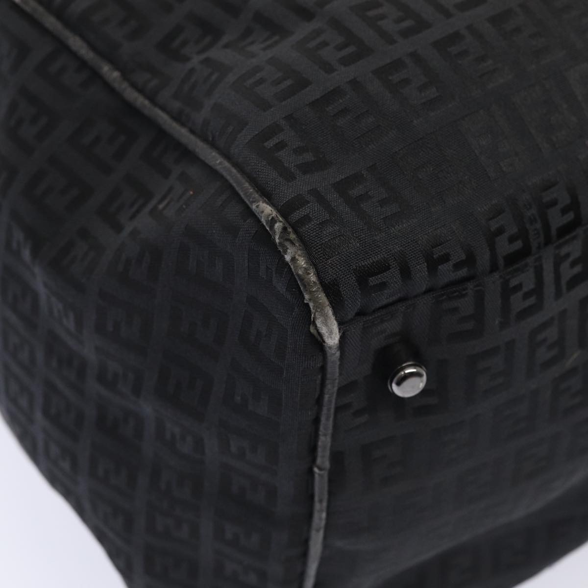 FENDI Zucchino Canvas  Nylon Black 87315