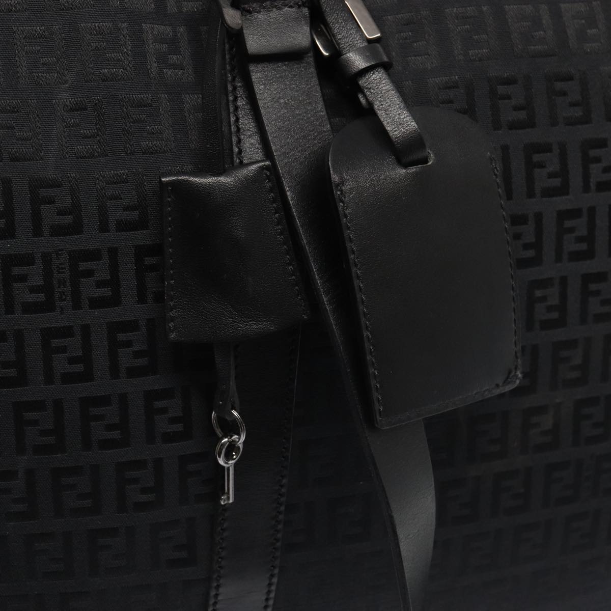 FENDI Zucchino Canvas  Nylon Black 87315