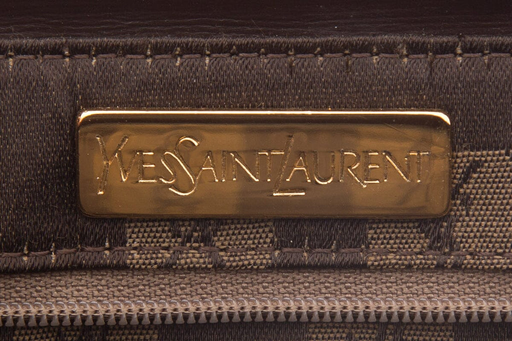 Yves Saint Laurent Vintage Brown Leather Handbag