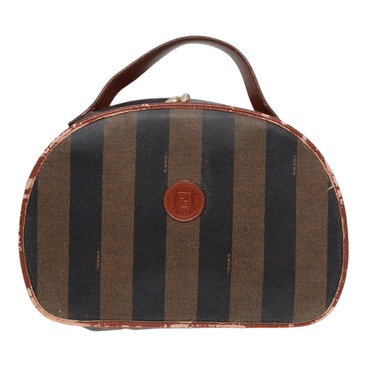 FENDI Zucca Canvas Pecan Canvas Shoulder Bag 2Set Brown Beige 87321