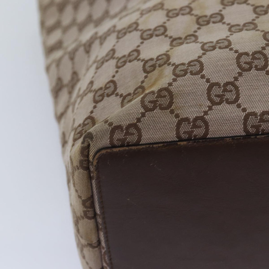 GUCCI GG Canvas Tote Bag Beige 002 1098 87340