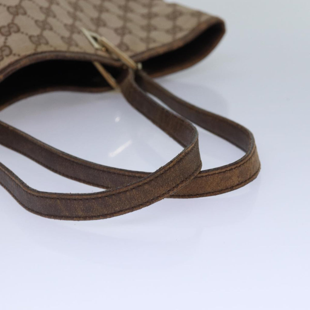 GUCCI GG Canvas Tote Bag Beige 002 1098 87340