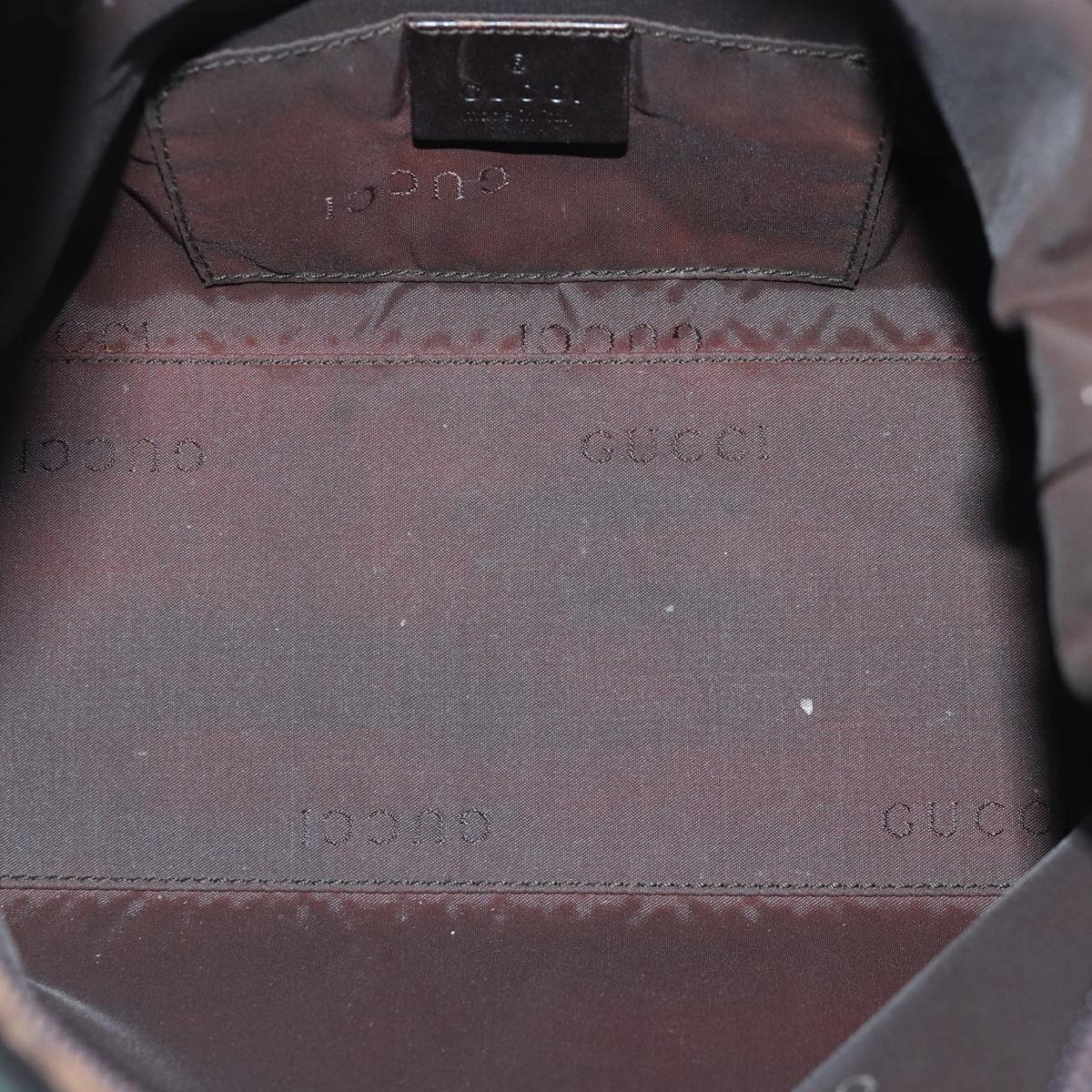 GUCCI Shoulder Bag Nylon Khaki 000 0602 87341