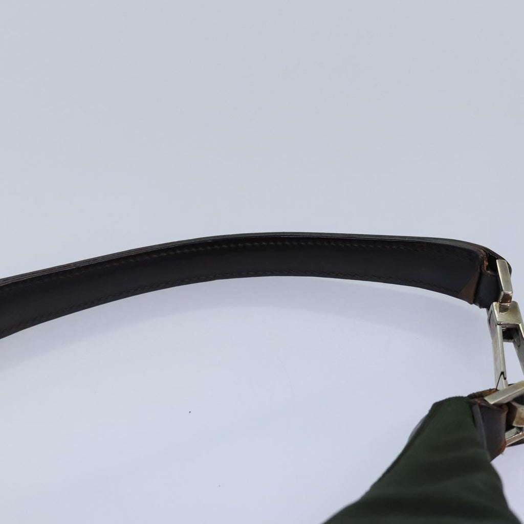 GUCCI Shoulder Bag Nylon Khaki 000 0602 87341