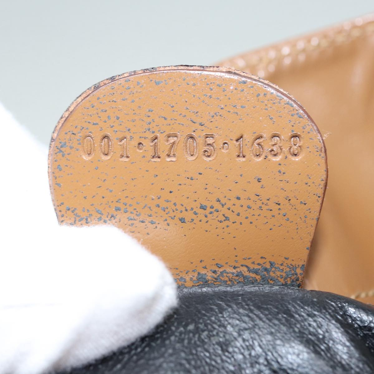 GUCCI Bamboo Hand Bag patent 2way Bronze 87342