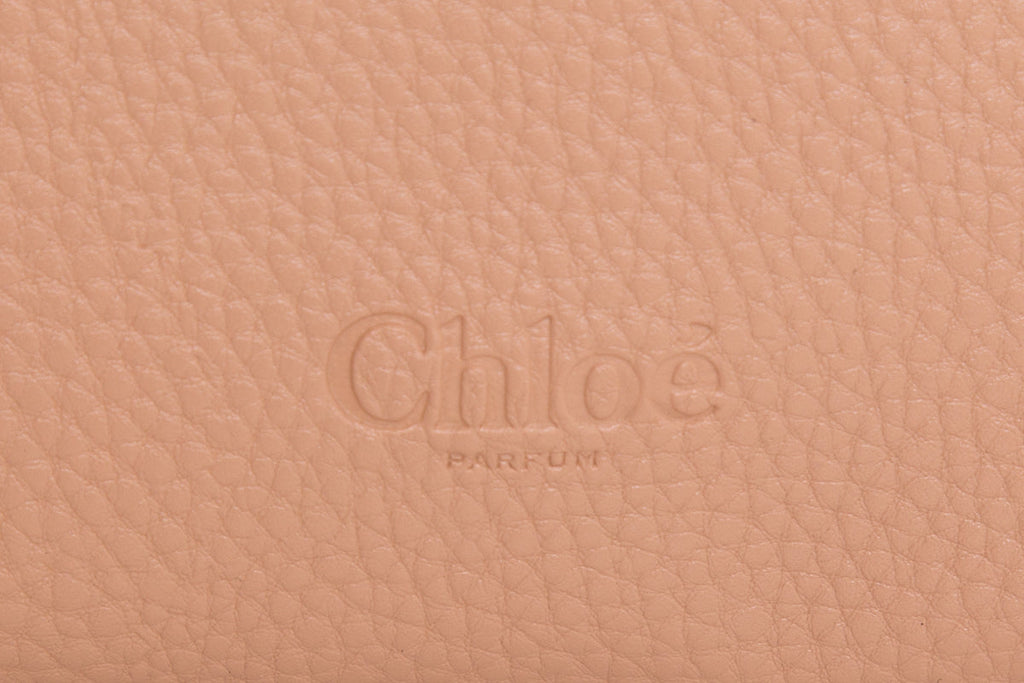 Chloe Nude & White Leather Pouch