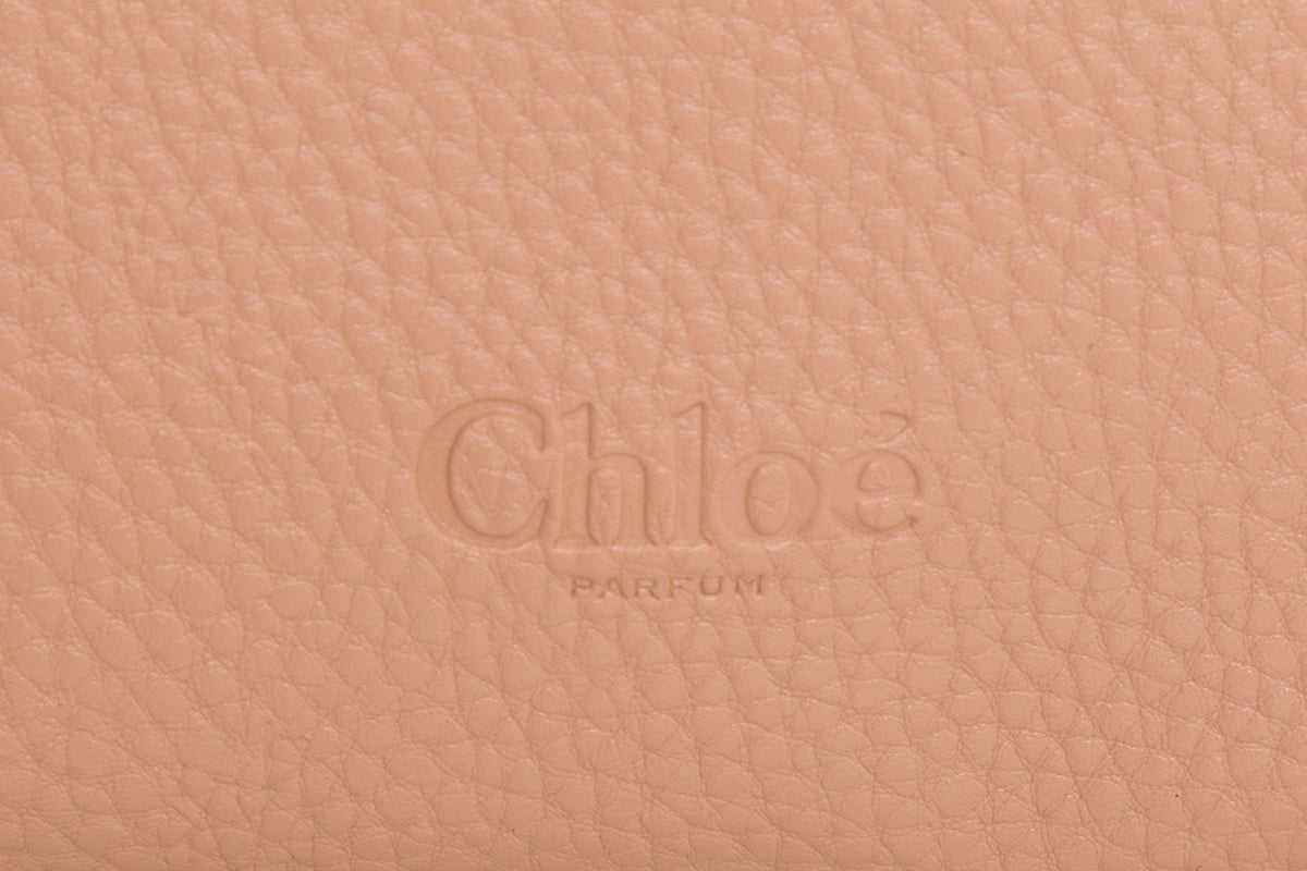 Chloe Nude & White Leather Pouch