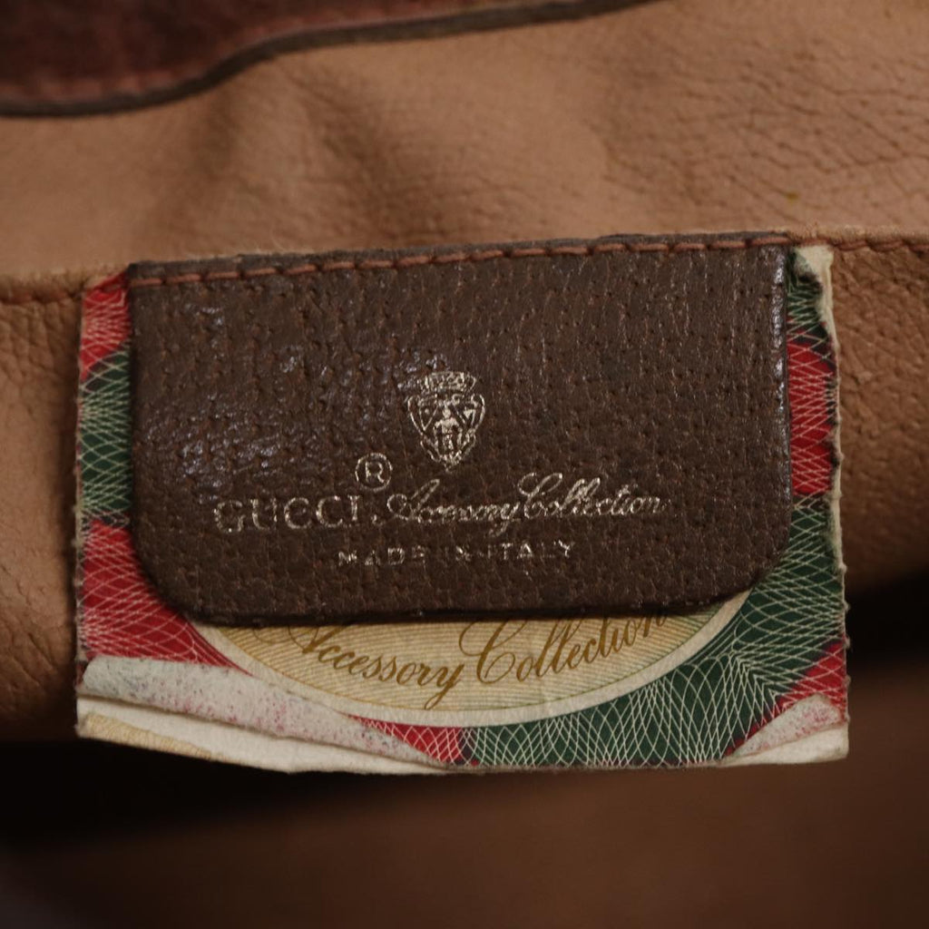 GUCCI GG Supreme Web Sherry Line Clutch Bag PVC Beige Red 89 01 033 87397