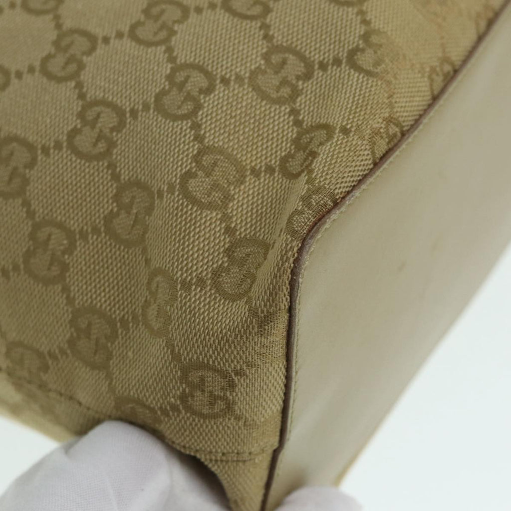GUCCI GG Canvas Shoulder Bag Beige 90644 87426