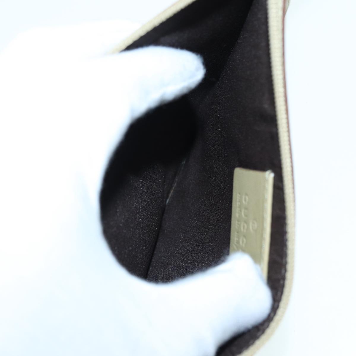 GUCCI GG Canvas Shoulder Bag Beige 90644 87426