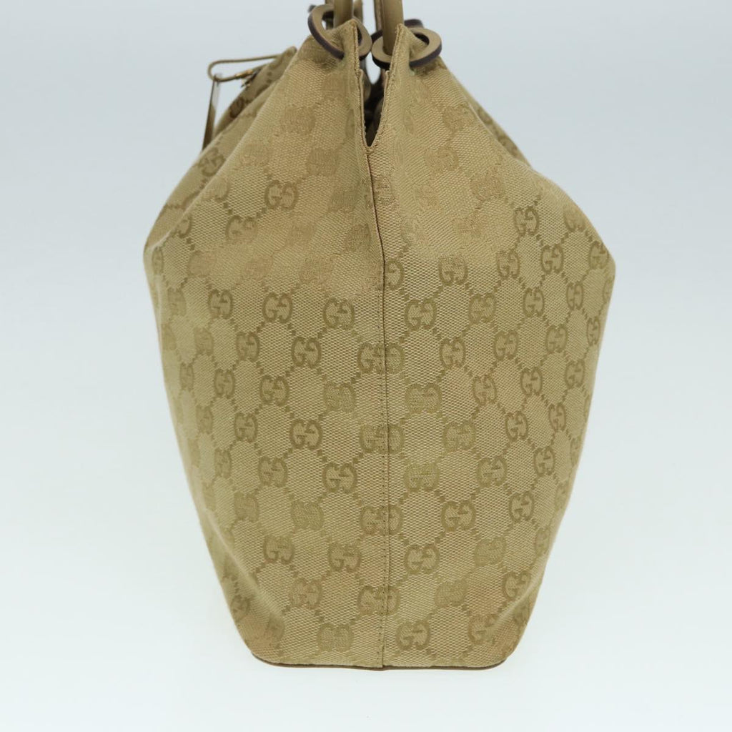 GUCCI GG Canvas Shoulder Bag Beige 90644 87426