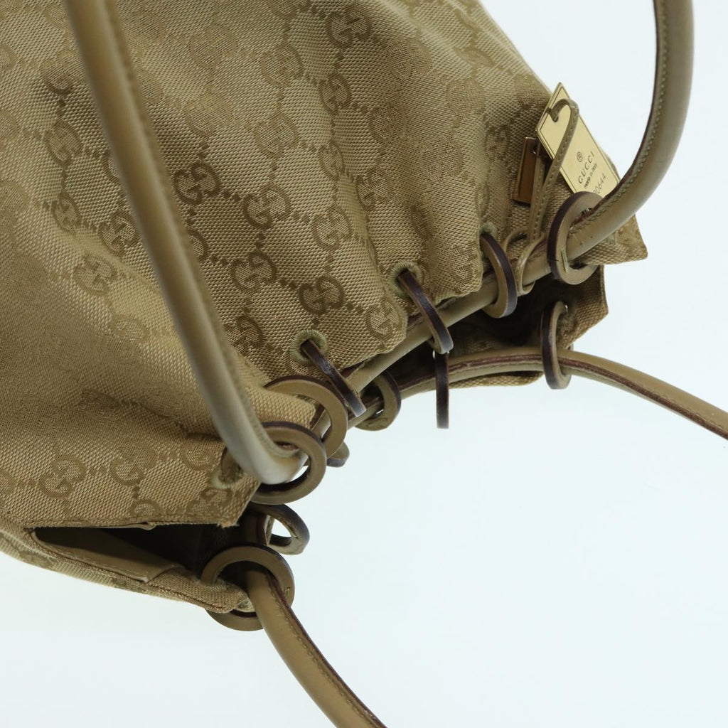 GUCCI GG Canvas Shoulder Bag Beige 90644 87426