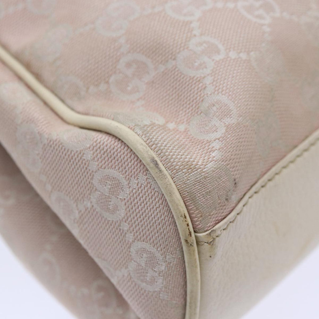 GUCCI GG Canvas Shoulder Bag Pink Gold 154981 87427