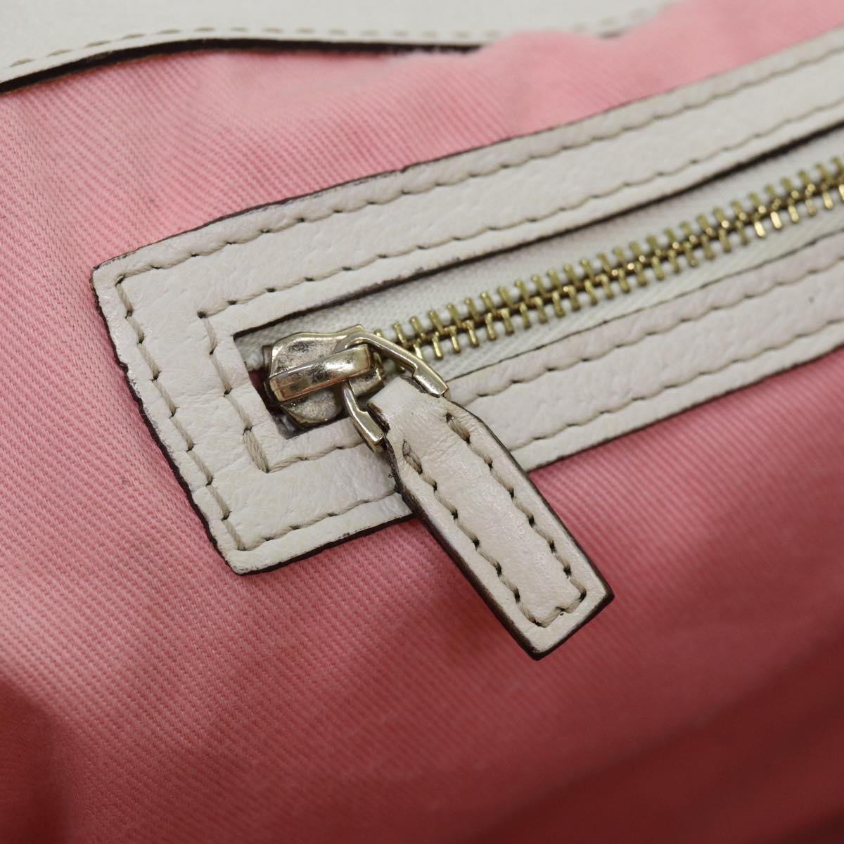 GUCCI GG Canvas Shoulder Bag Pink Gold 154981 87427