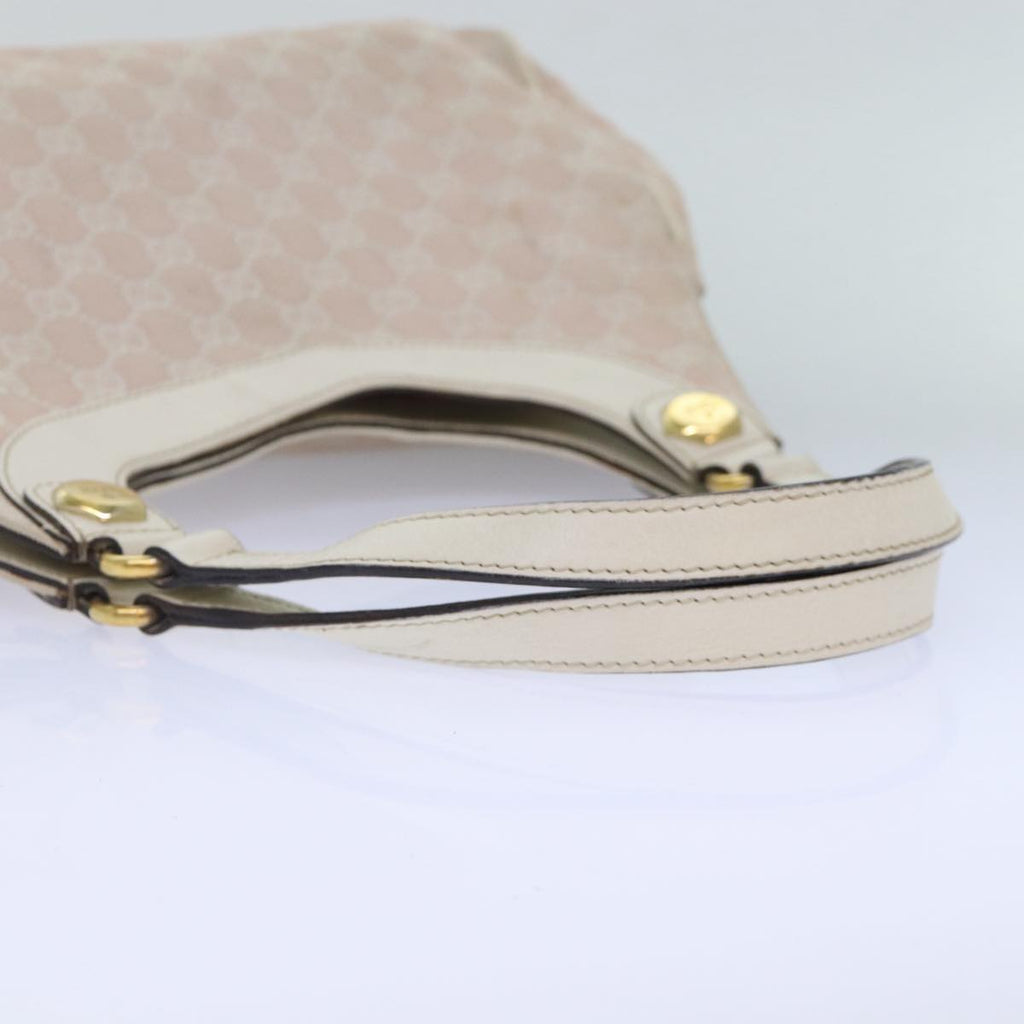 GUCCI GG Canvas Shoulder Bag Pink Gold 154981 87427