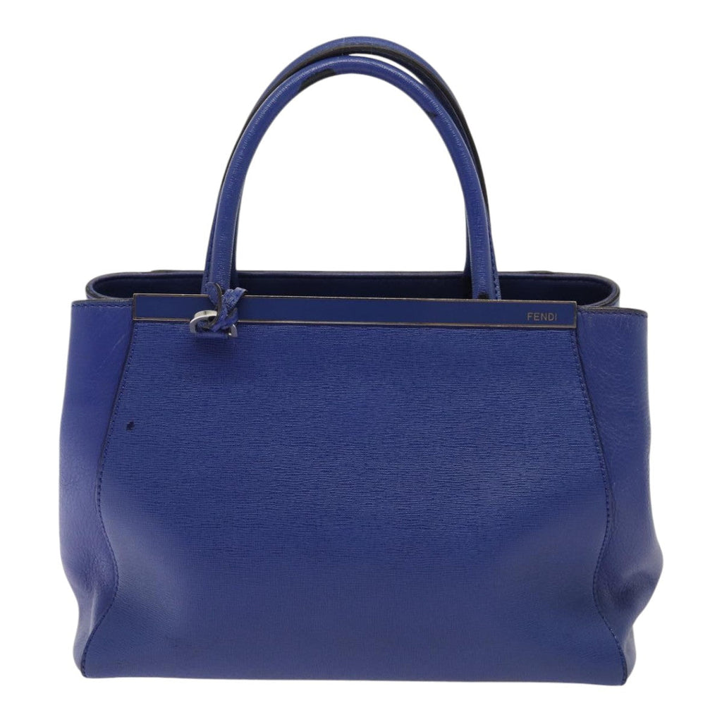 FENDI To joule Hand Bag Leather 2way Blue 87435