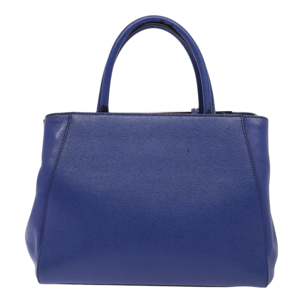 FENDI To joule Hand Bag Leather 2way Blue 87435