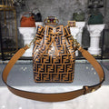 FI Mon Tresor Bucket Bag Brown For Women, Bags, Shoulder And Crossbody Bags 9in/23cm FF 8BT298