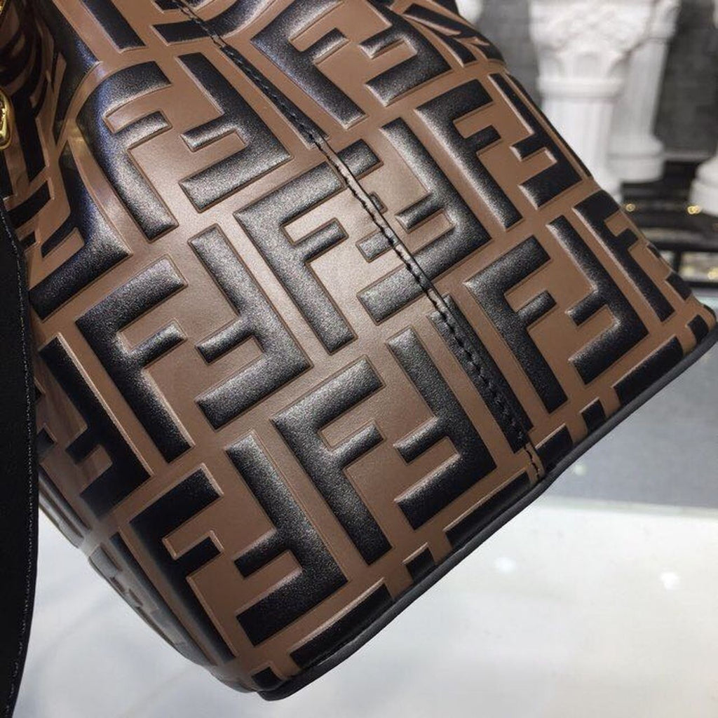 FI Mon Tresor Bucket Bag Brown For Women, Bags, Shoulder And Crossbody Bags 9in/23cm FF 8BT298A6AEF13VJ