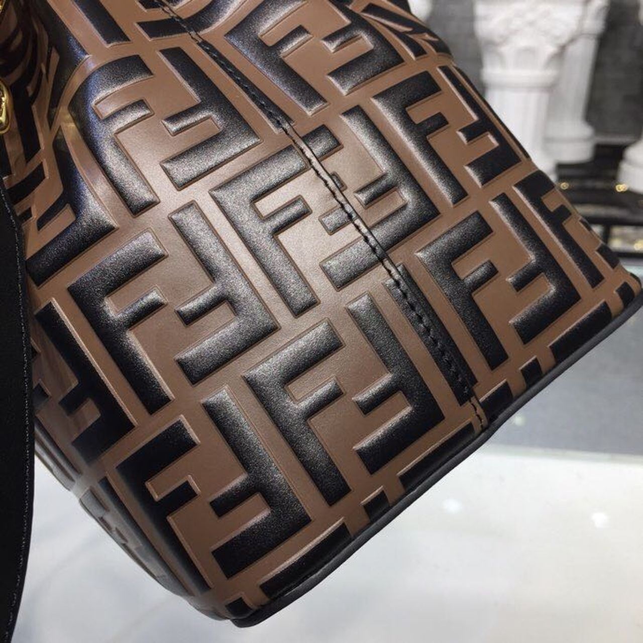 FI Mon Tresor Bucket Bag Brown For Women, Bags, Shoulder And Crossbody Bags 9in/23cm FF 8BT298A6AEF13VJ