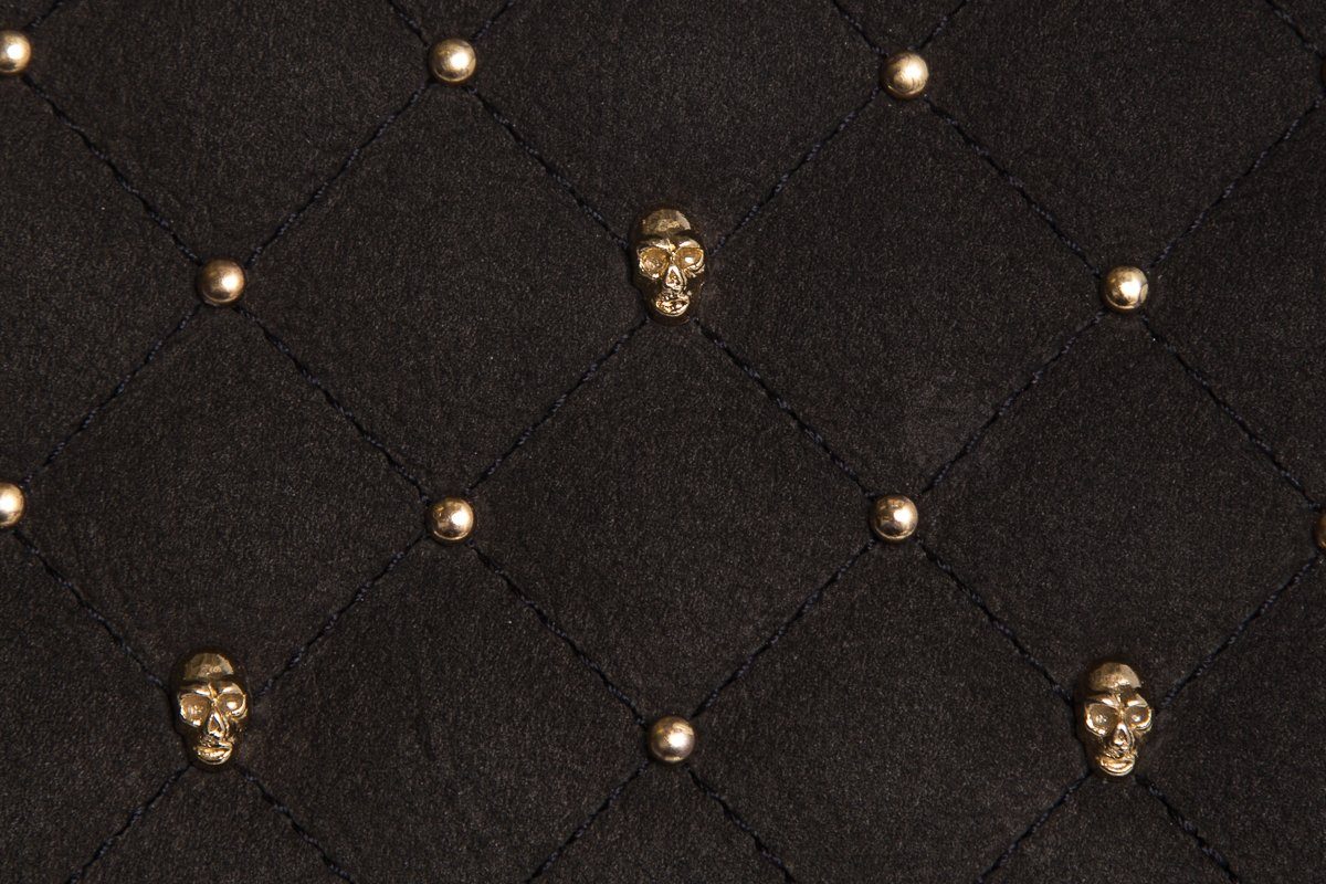 Thomas Wylde Black Skull Handle Bag