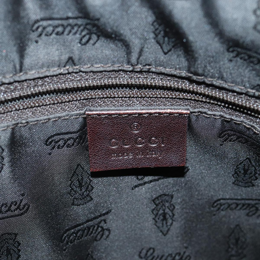 GUCCI GG Canvas Hand Bag Coated Canvas Beige 87619